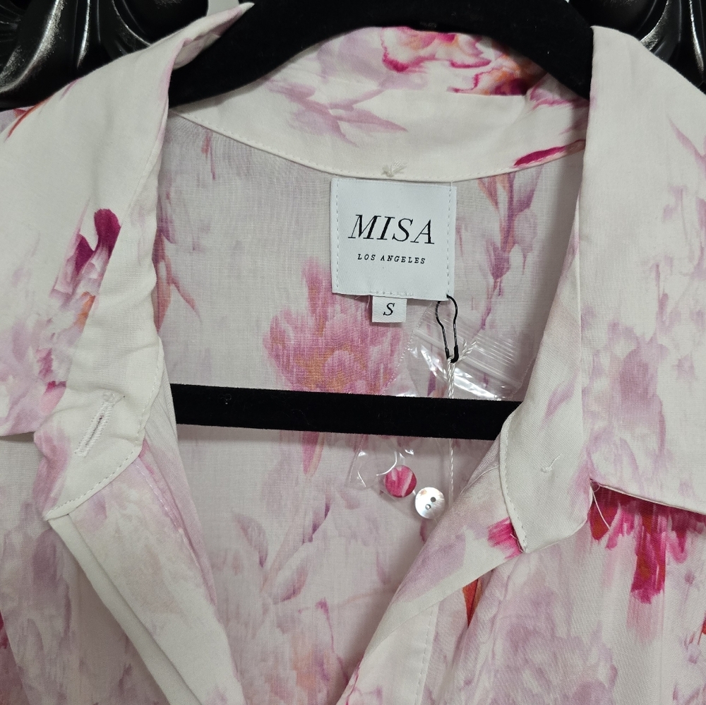 Misa Los Angeles Abigail floral tiered long sleeve maxi dress nwt size S - Picture 10 of 15
